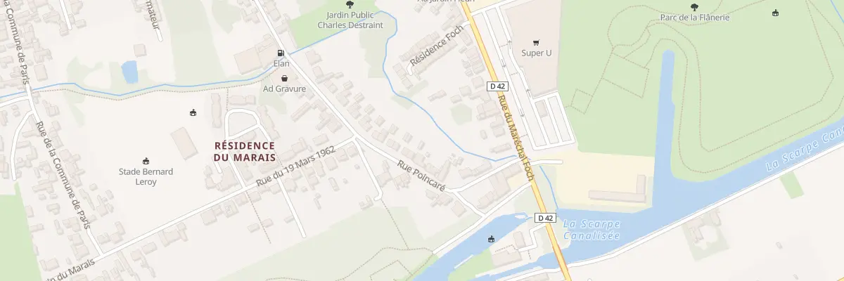 Plan du 54 Rue Poincare à Biache-Saint-Vaast