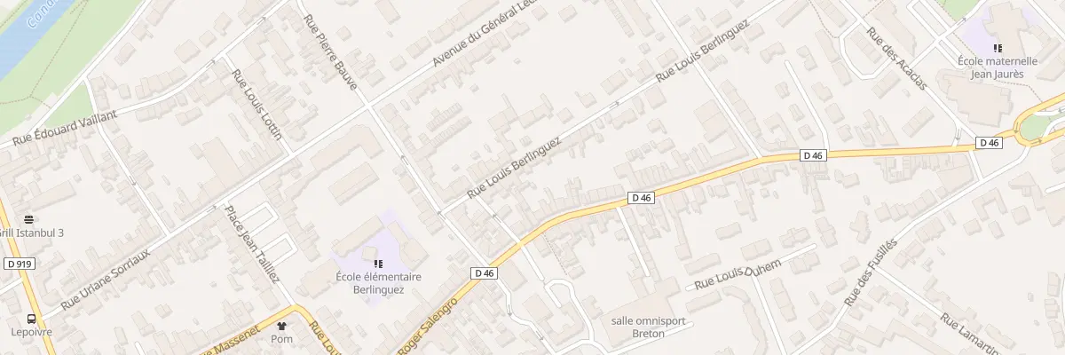 Plan du 12 Rue Louis Berlinguez à Courrières