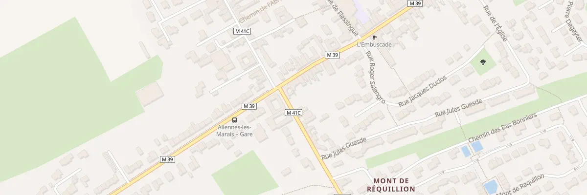 Plan du 62 Rue du Général De Gaulle à Allennes-les-Marais