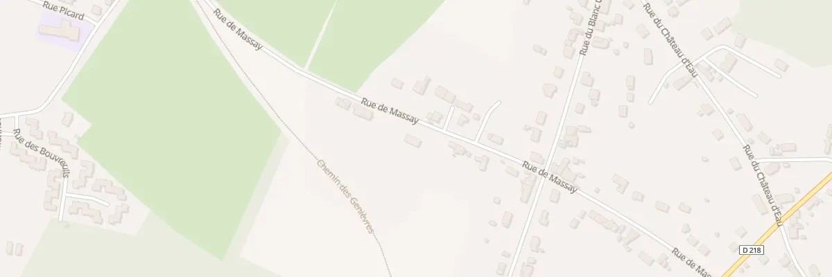 Plan du 1B Rue de Massay à La Guerche-sur-l’Aubois