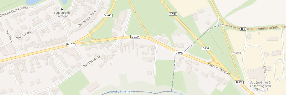 Plan du 94 Rue Faubourg de Bretagne à Péronne