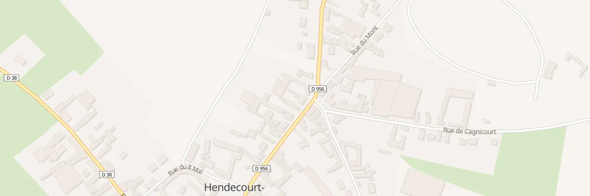 Plan du 28 Gr Grand Rue à Hendecourt-lès-Cagnicourt