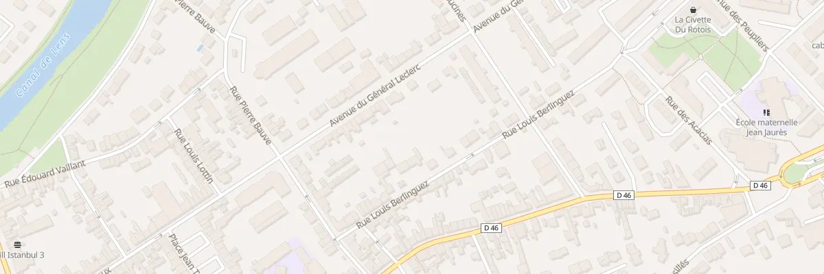 Plan du 23 Rue Louis Berlinguez à Courrières