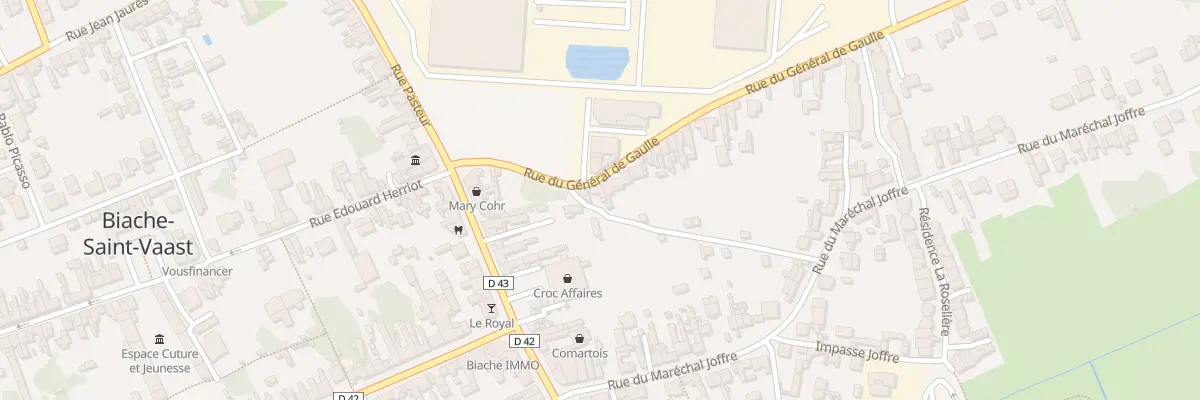 Plan du 7 Rue du Gen de Gaulle à Biache-Saint-Vaast