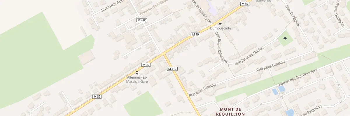 Plan du 60 Rue du Général De Gaulle à Allennes-les-Marais