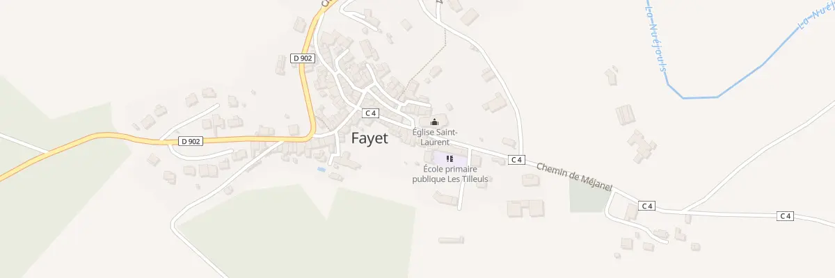 Plan du 5005 Fayet à Fayet