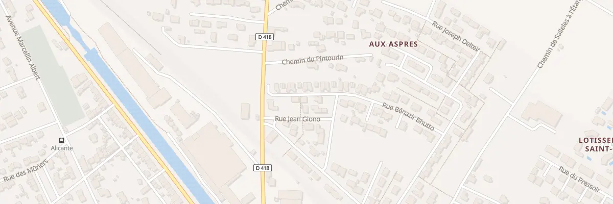 Plan du 24 Rue Benazir Bhutto à Sallèles-d’Aude