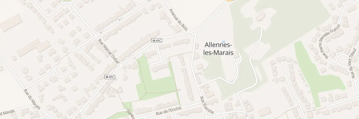 Plan du 111 Rue Franche à Allennes-les-Marais