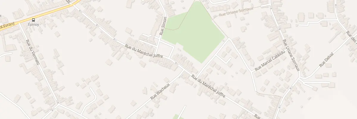 Plan du 89 Rue du Marechal Joffre à Évin-Malmaison