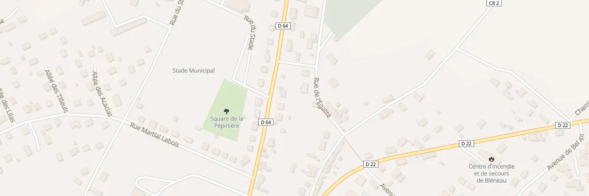 Plan du 18 Rue du Lieutenant Travers à Bléneau