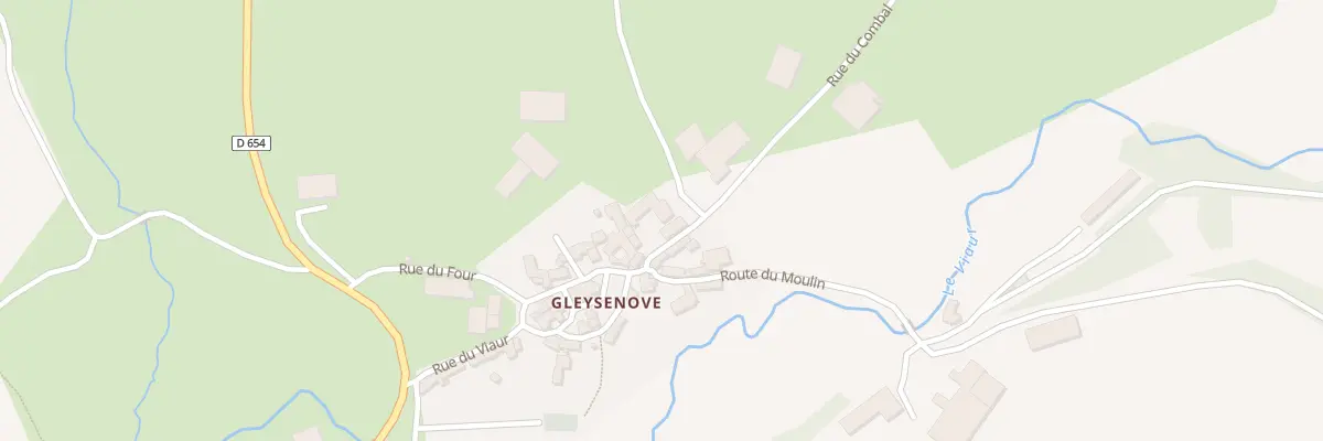 Plan du 1 Rue du Combal Gleysenove à Vézins-de-Lévézou