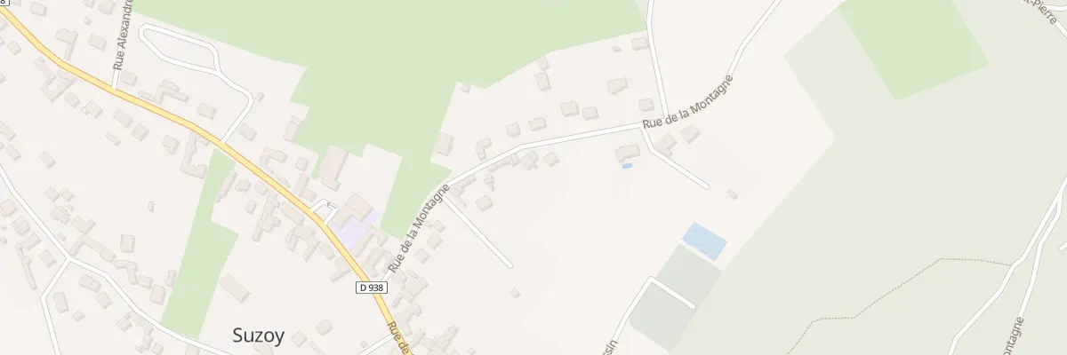 Plan du 186 Rue de la Montagne à Suzoy