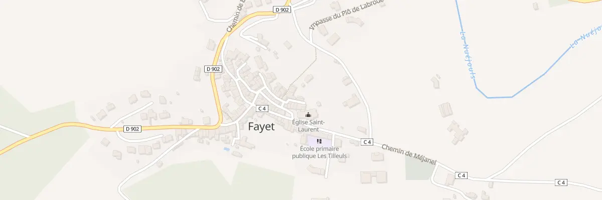 Plan du 5089 Fayet à Fayet