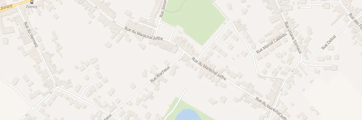 Plan du 86 Rue du Maréchal Joffre à Carvin