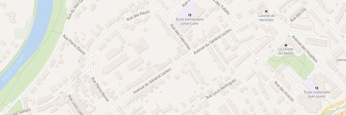 Plan du 27 Av du General Leclerc à Courrières
