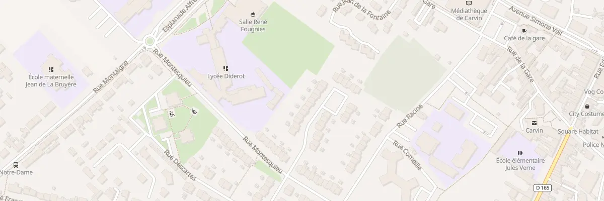 Plan du 13 Rue Moliere à Carvin