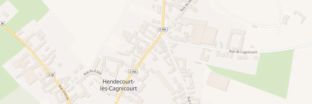 Plan du 15 Gr Grand Rue à Hendecourt-lès-Cagnicourt