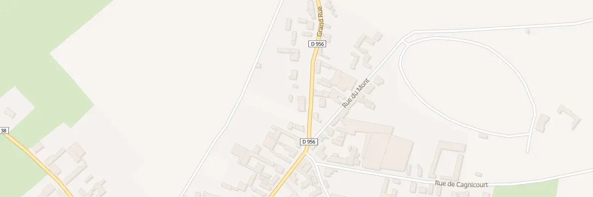 Plan du 20 Gr Grand Rue à Hendecourt-lès-Cagnicourt