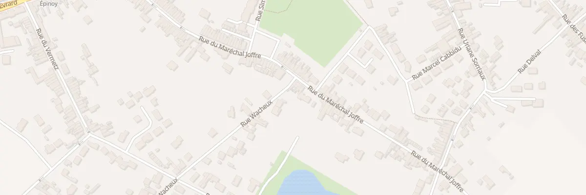 Plan du 90 Rue du Maréchal Joffre à Carvin