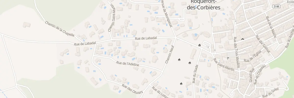 Plan du 4 Rue de Labadal à Roquefort-des-Corbières