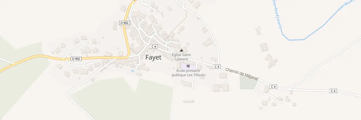 Plan du 5002 Fayet à Fayet