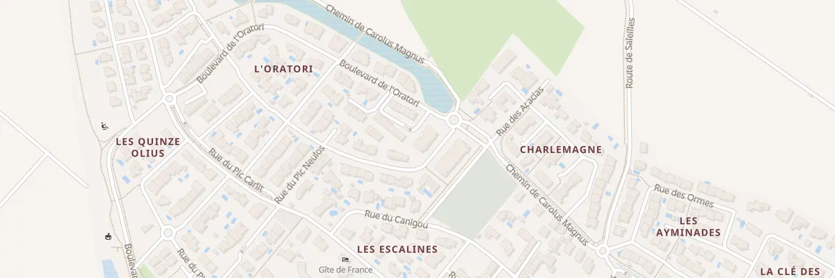 Plan du 1 Bd de l’Oratori à Théza
