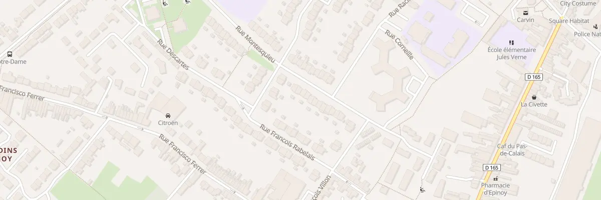 Plan du 34 Rue Montesquieu à Carvin
