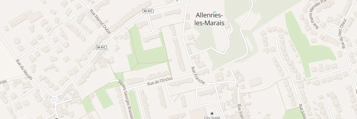 Plan du 91 Rue Franche à Allennes-les-Marais