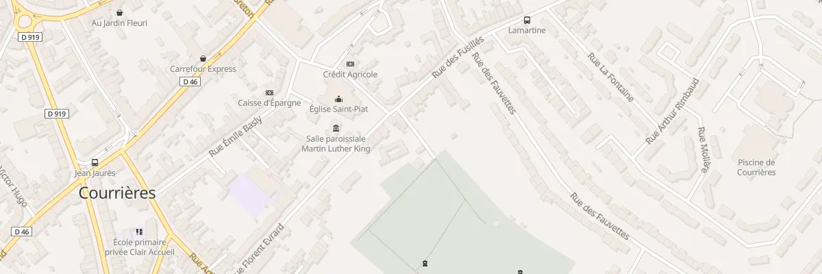 Plan du 2 Rue des Fusillés à Courrières