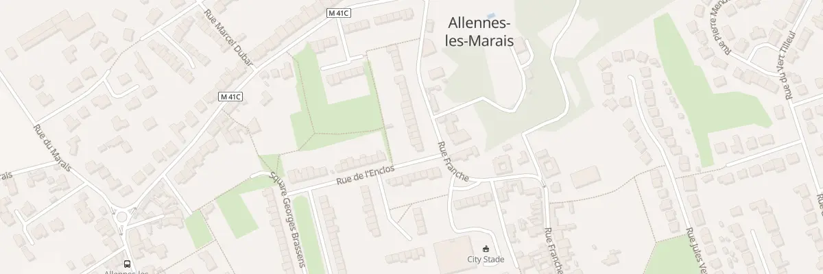 Plan du 87 Rue Franche à Allennes-les-Marais