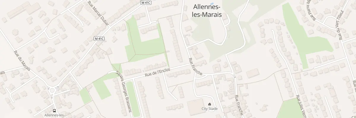 Plan du 85 Rue Franche à Allennes-les-Marais