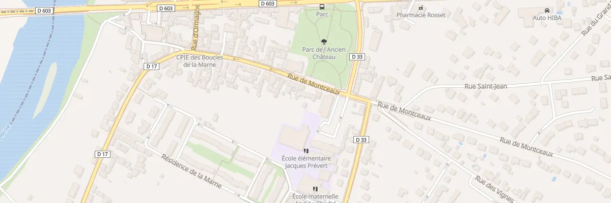 Plan du 74 Rue de Montceaux à Trilport
