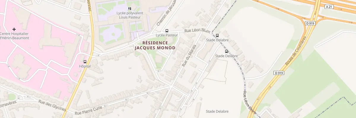 Plan du 607 Rue du Marais à Hénin-Beaumont