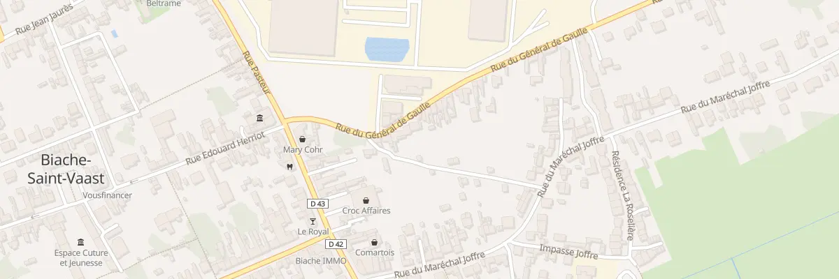 Plan du 11 Rue du Gen de Gaulle à Biache-Saint-Vaast