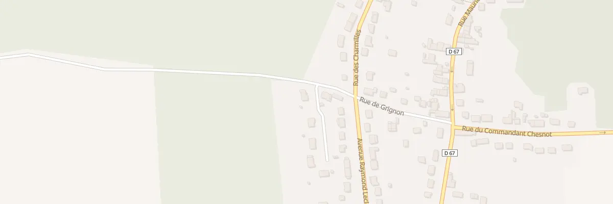 Plan du 216 Che de Grignon à Fontenailles
