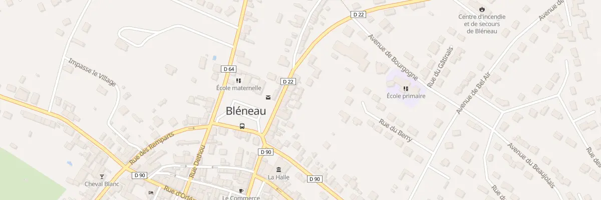 Plan du 16 Rue Aristide Briand à Bléneau