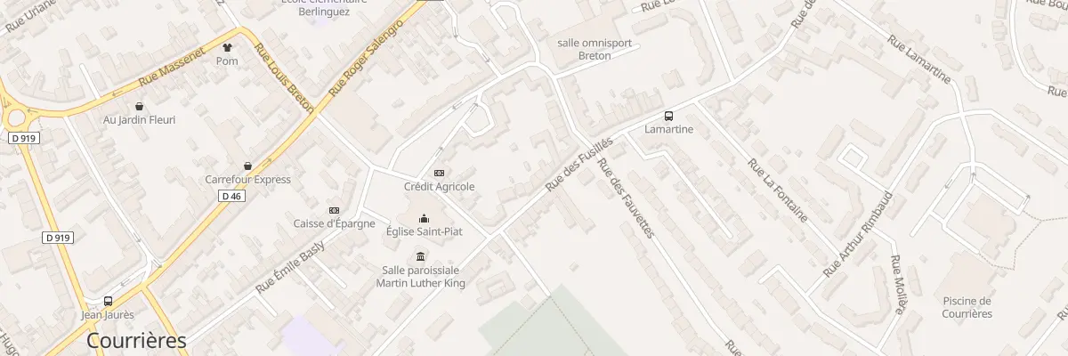 Plan du 17 Rue des Fusillés à Courrières