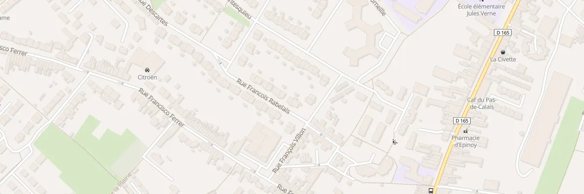 Plan du 4 Rue Rabelais à Carvin