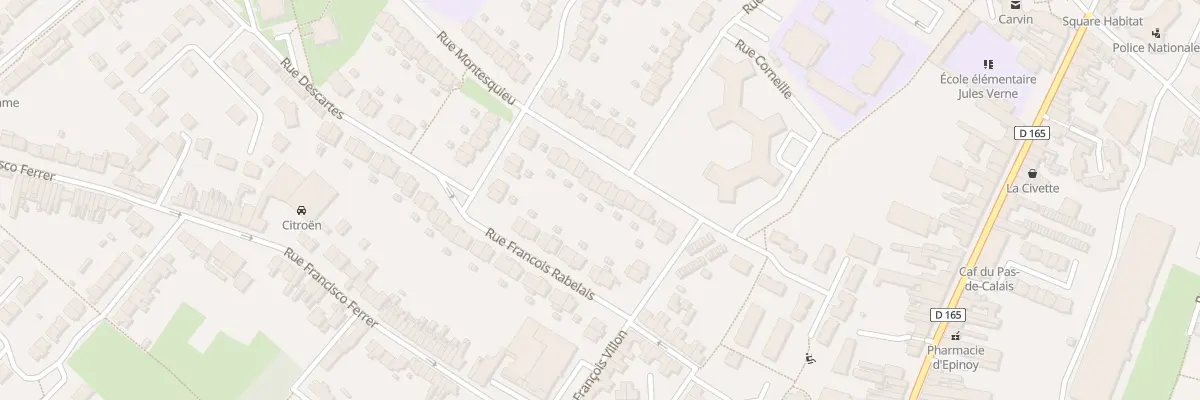 Plan du 42 Rue Montesquieu à Carvin