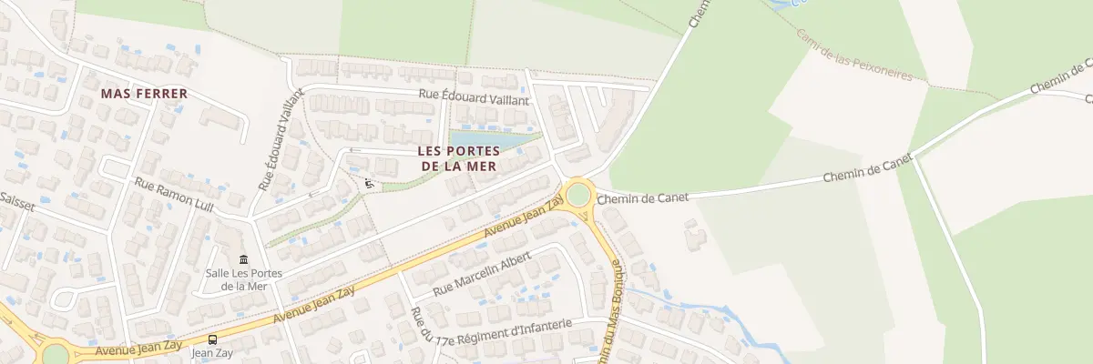 Plan du 1 Rue Voltaire à Cabestany