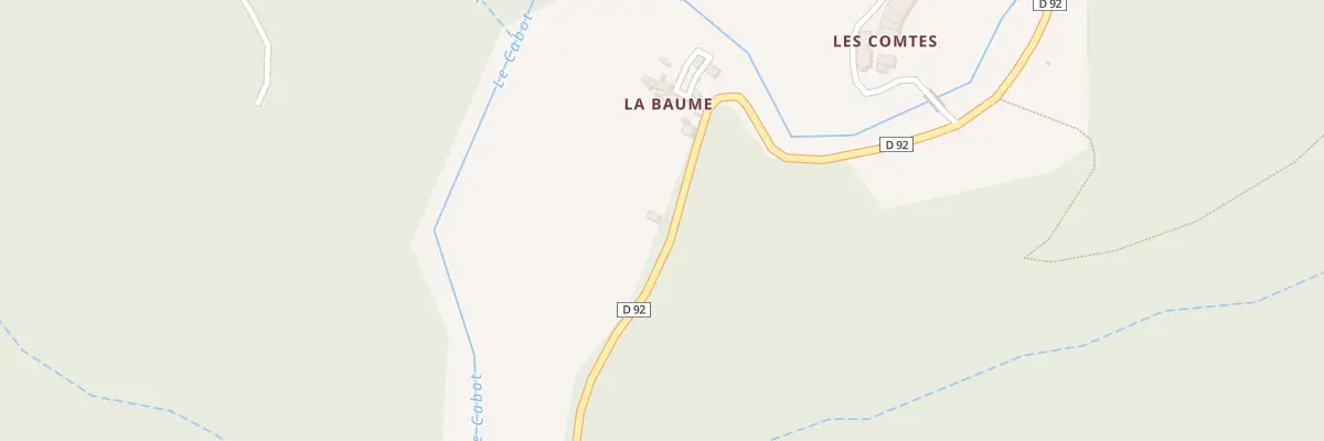 Plan du 5055 La Baume à Sylvanès
