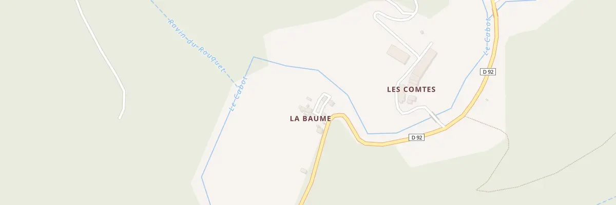 Plan du 5047 La Baume à Sylvanès