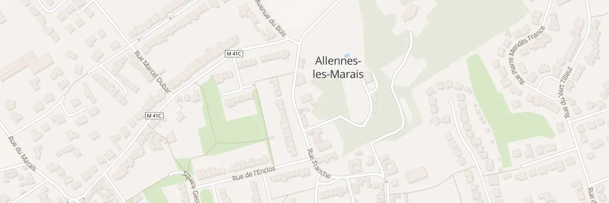 Plan du 72E Rue Franche à Allennes-les-Marais