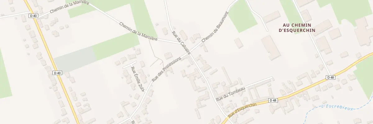 Plan du 13 Rue du Calvaire à Izel-lès-Équerchin
