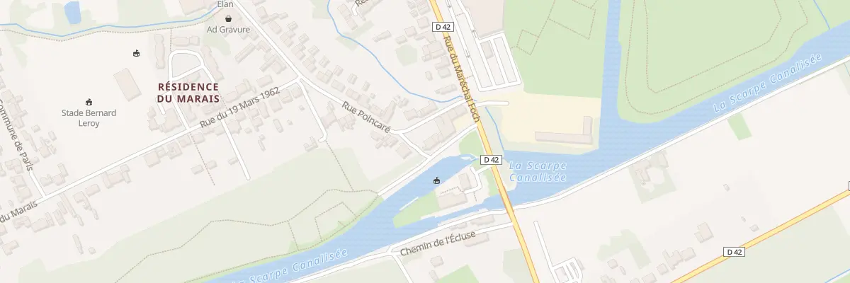 Plan du 27 Rue Poincare à Biache-Saint-Vaast