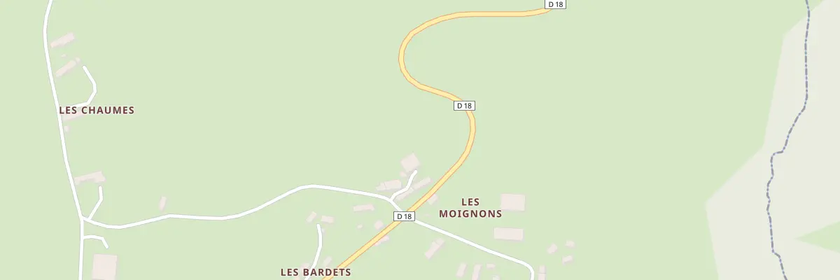 Plan du 15 Les Moignons à Servant