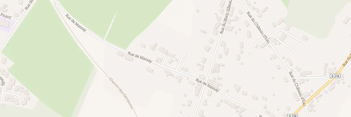 Plan du 10 Rue de Massay à La Guerche-sur-l’Aubois