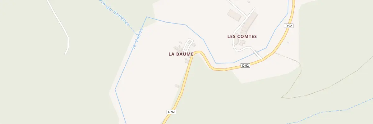 Plan du 5108 La Baume à Sylvanès