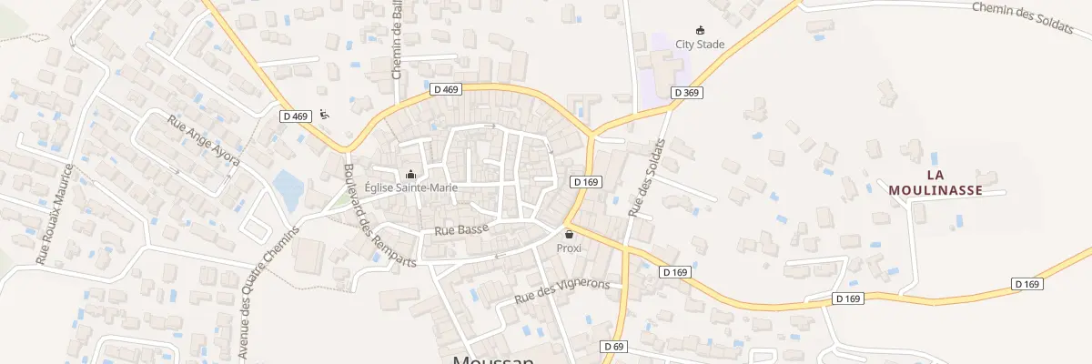 Plan du 38 Rue Haute à Moussan