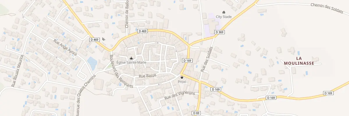 Plan du 32 Rue Haute à Moussan